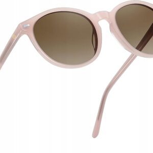 DUCO Damskie Okulary Polaryzacyjne Retro Okrągłe UV400 DC1230