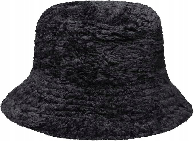 Kapelusz Bucket Hat Zimowy Czarny Wodoodporny Ciepły M Harssidanzar - obrazek 2