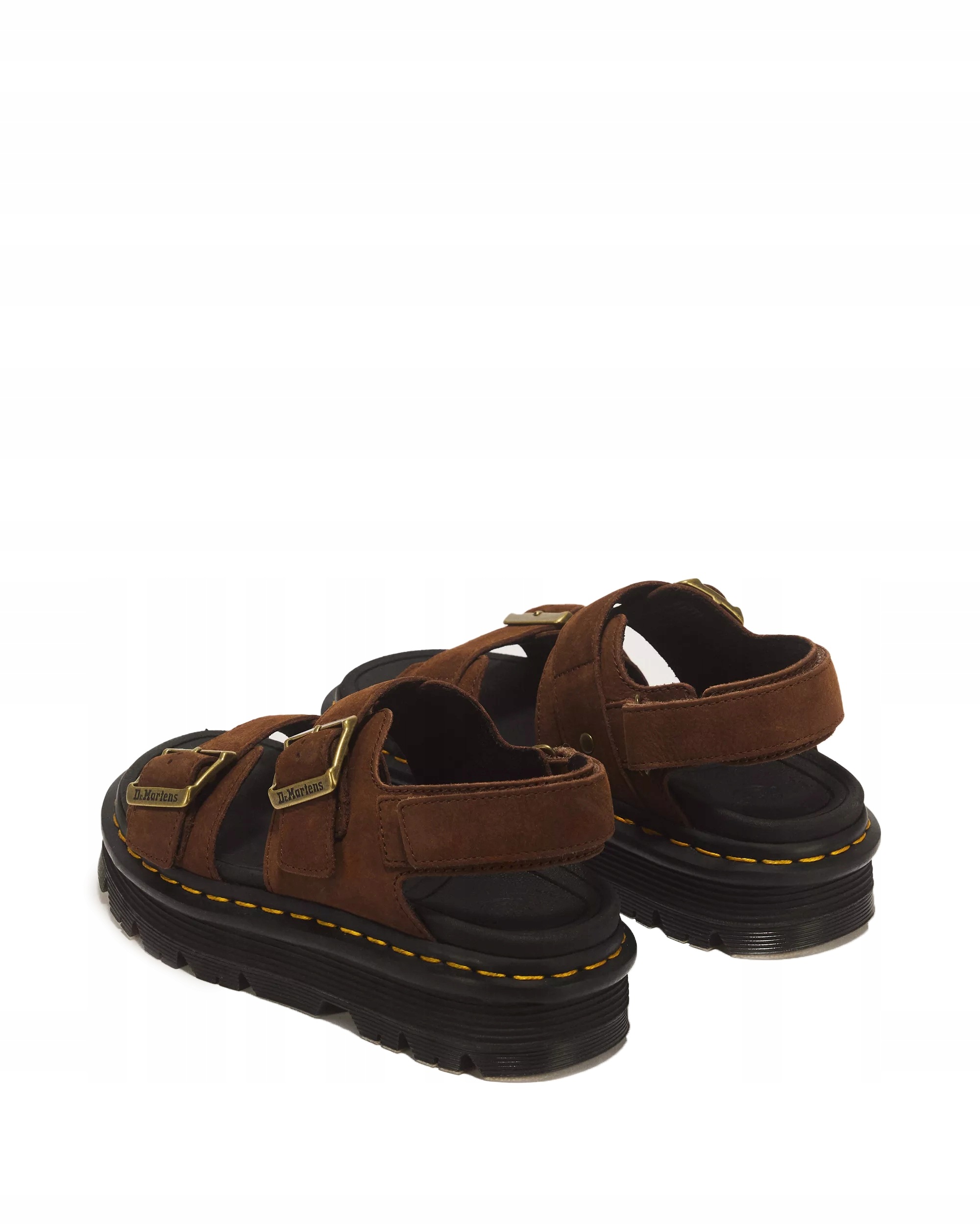 Dr. Martens Zebzag Nubuck 42853200 Sandały Skórzane Brązowe rozmiar 37 - obrazek 6