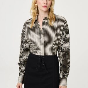 Koszula damska Fabienne Chapot Rosey Blouse Cosy White/Black Ink roz 40