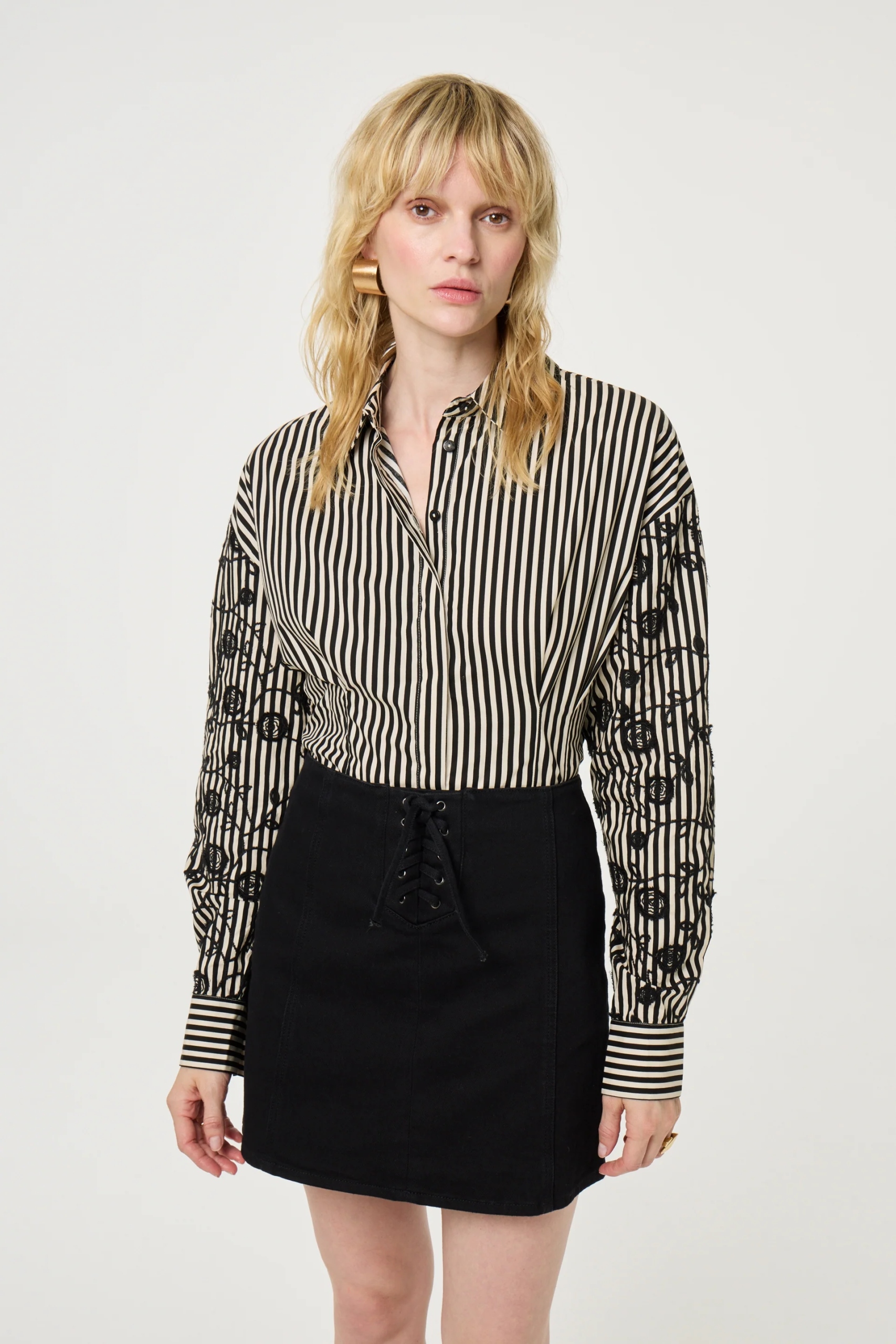 Koszula damska Fabienne Chapot Rosey Blouse Cosy White/Black Ink roz 40