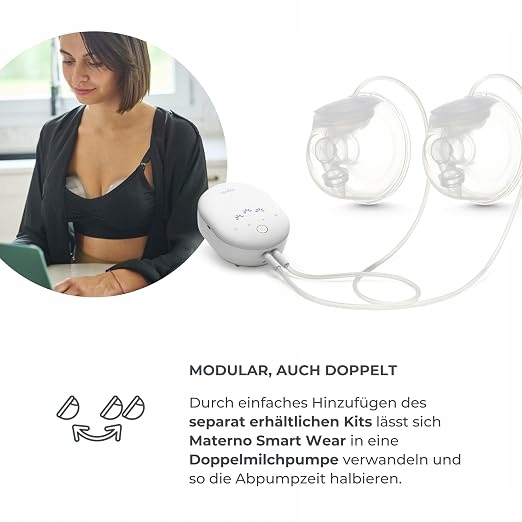 Nuvita Materno Smart Wear 1287W Laktator Elektryczny Hands Free - obrazek 4