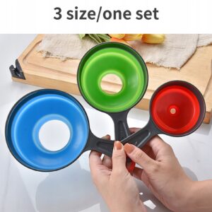 Silikonowy lejek konserwowy skadany lejek ustawi lejek kuchenny 3PCS WE