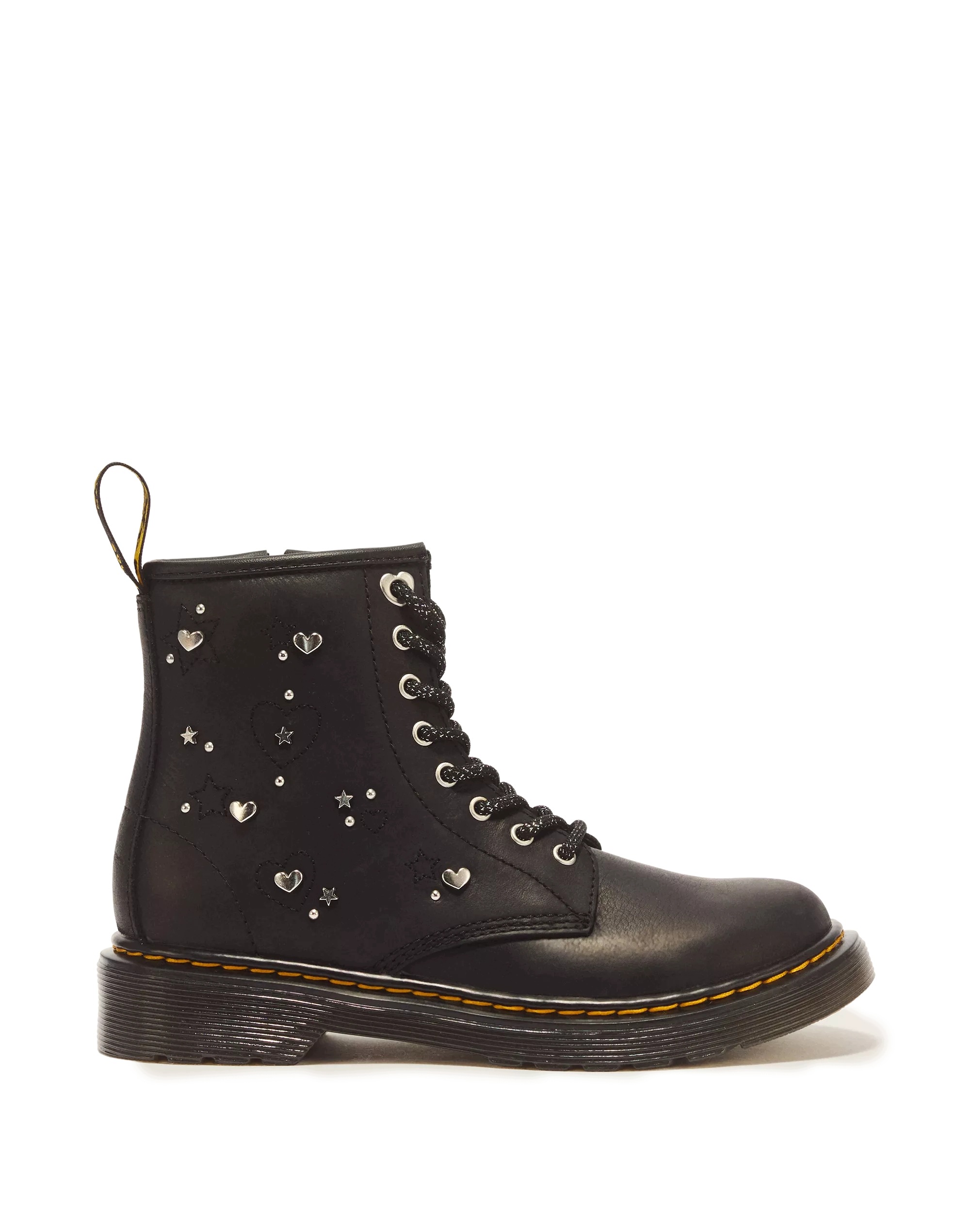 Dr. Martens 1460 HS Junior Wyoming Skórzane Botki Glany Czarne Rozmiar 36