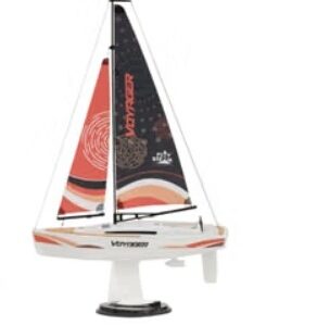 PlaySTEAM Voyager 280 Żaglówka RC z Silnikiem Czerwona BEZ PILOTA