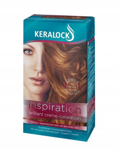 Keralock, Krem koloryzujący, średni blond,100ml