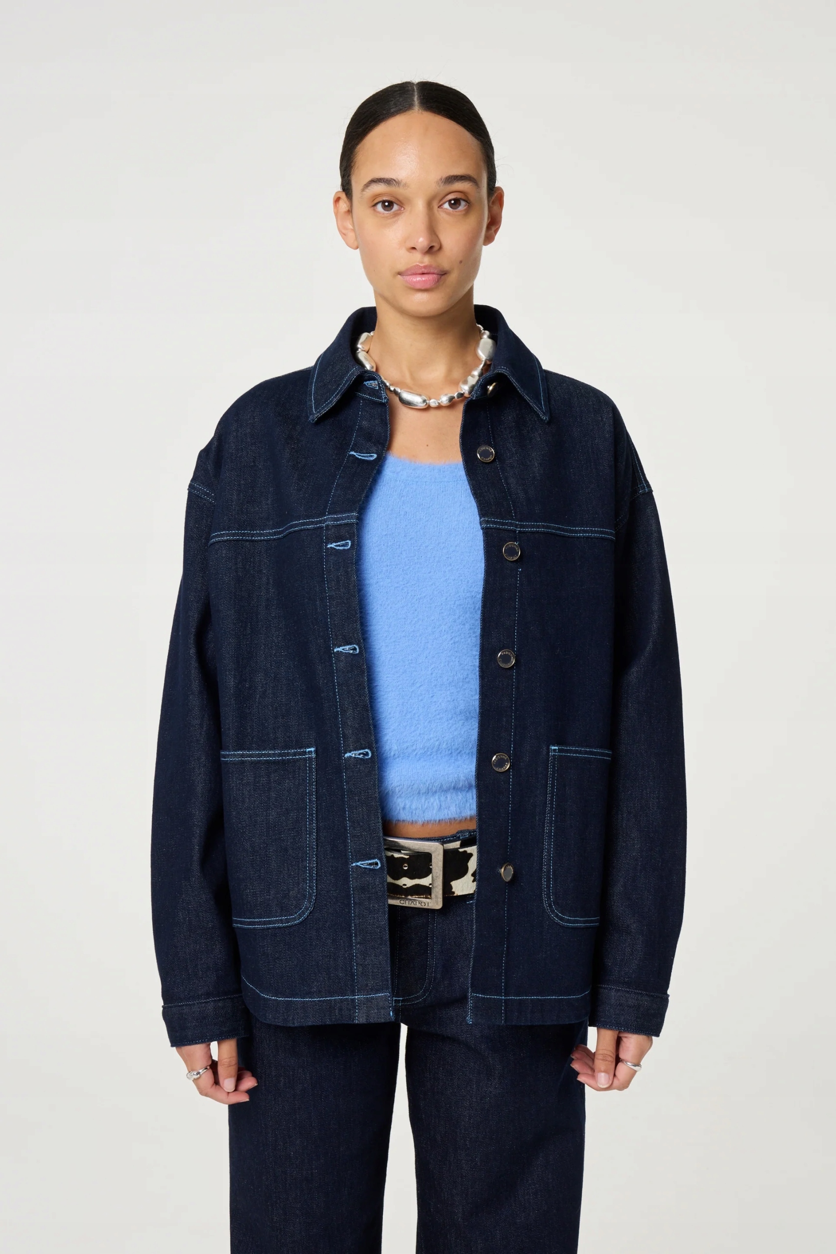 Fabienne Chapot Jamie Jacket Rinsed | kurtka jeansowa 36