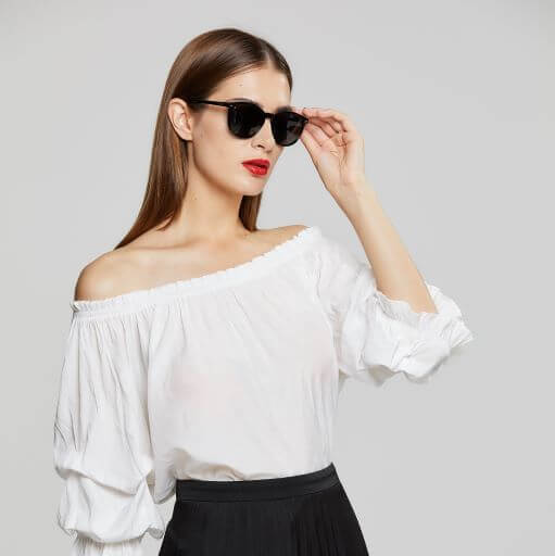 Okulary przeciwsłoneczne damskie DUCO Retro Round z polaryzacją DC1230 - obrazek 4