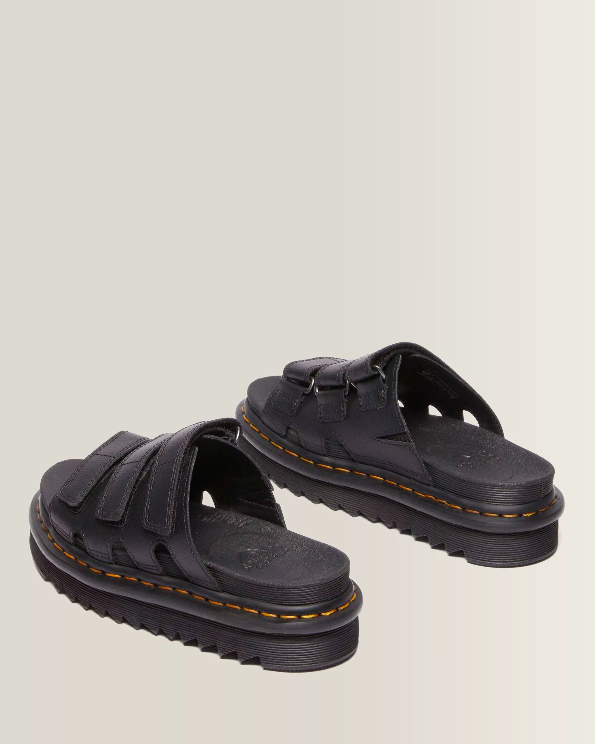 Dr. Martens Raine Slide Athena Sandały Klapki Skórzane Czarne 39 - obrazek 5