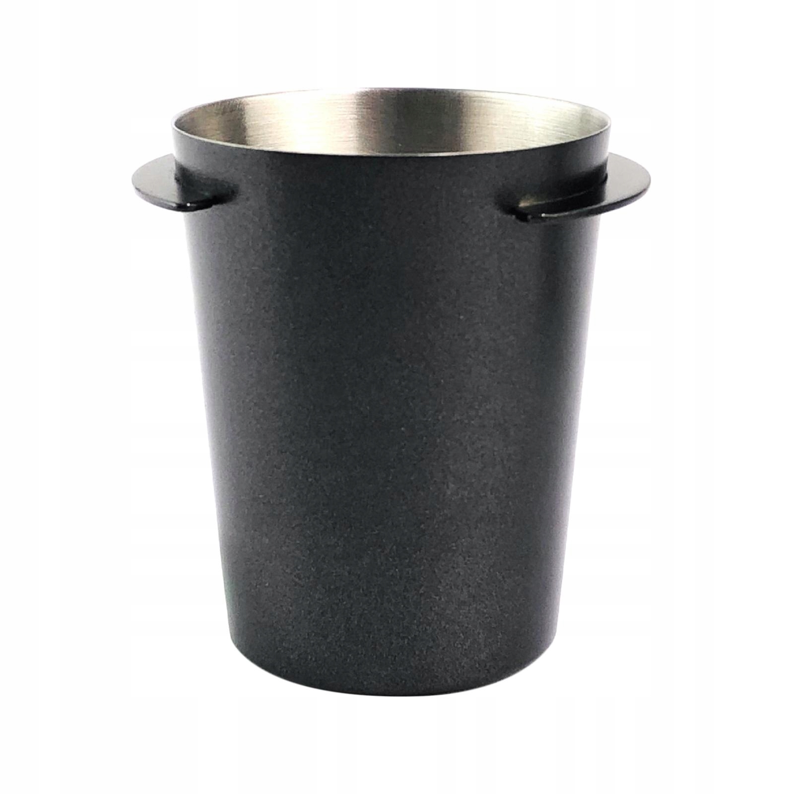 Pojemnik do dozowania kawy do ekspresu, ze stali nierdzewnej, czarny, 51 mm