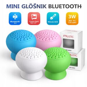 Mini głośnik Bluetooth 3W przenośny | AUX TF | Bezprzewodowy | 4 kolory