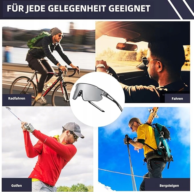 DUCO Okulary Sportowe Polaryzacyjne UV400 Revo TR90 - obrazek 2