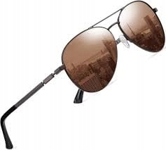 DUCO Męskie Okulary Polaryzacyjne UV400 Pilotki Retro 3025K - obrazek 2