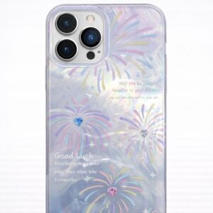 ETUI DO IPHONE 14 PRO MAX PRZEZROCZYSTE IRYZUJĄCE FAJERWERKI