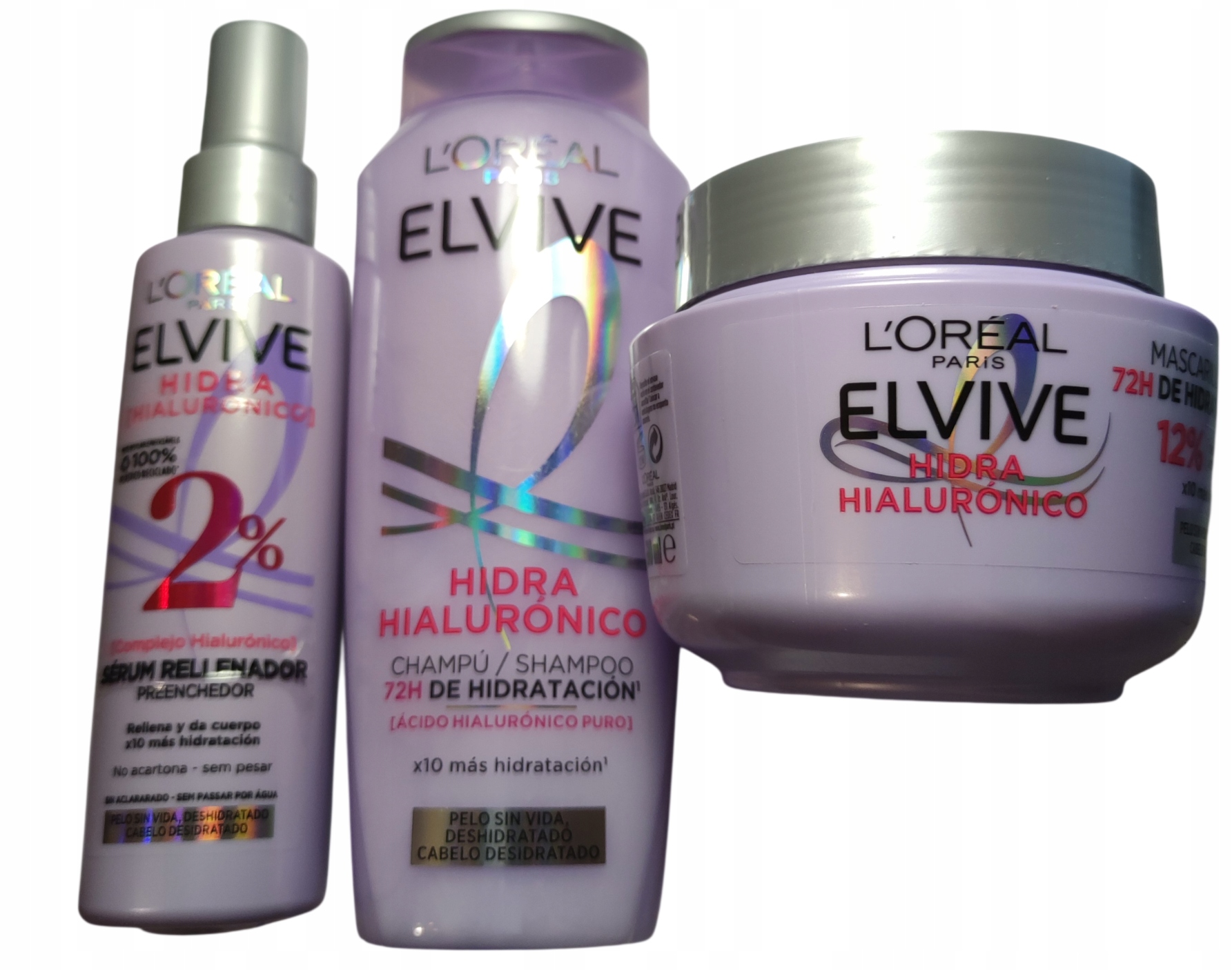 Szampon Maska Serum do włosów L'Oréal Elvive Hyaluron zestaw 1 szt - obrazek 2