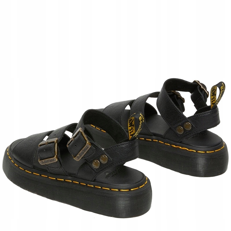 DR. MARTENS GRYPHON QUAD PLATFORM BLACK PISA SANDAŁY r. 41 - obrazek 6