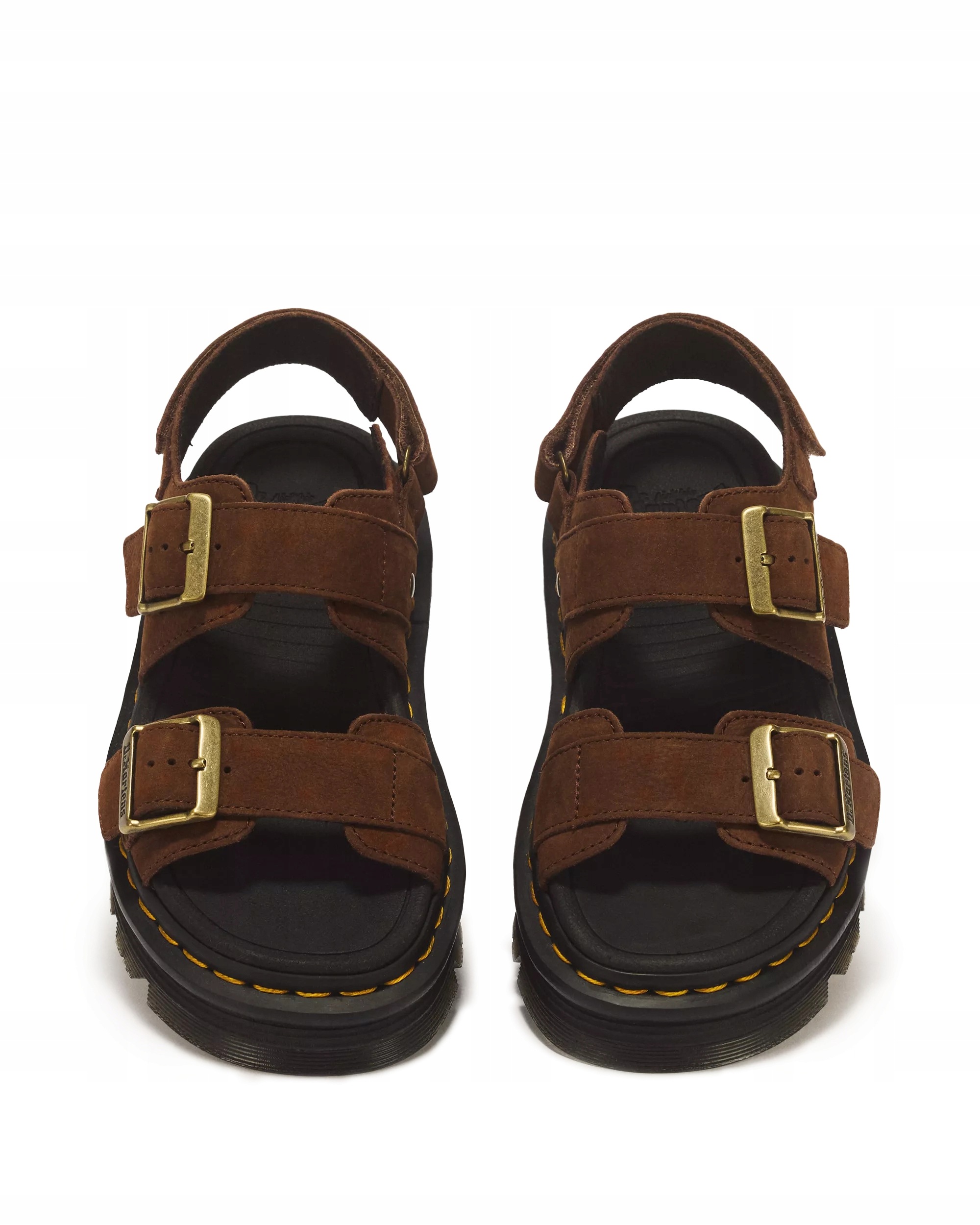 Dr. Martens Zebzag Nubuck 42853200 Sandały Skórzane Brązowe rozmiar 37 - obrazek 4