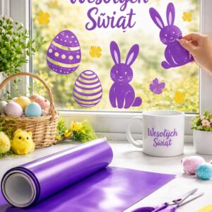 Folia winylowa do ozdób ploter DIY samoprzylepna naklejki