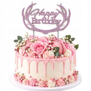 Ozdoba do Bukietu Kwiatów Happy Birthday Pik Dekoracja Urodzinowa