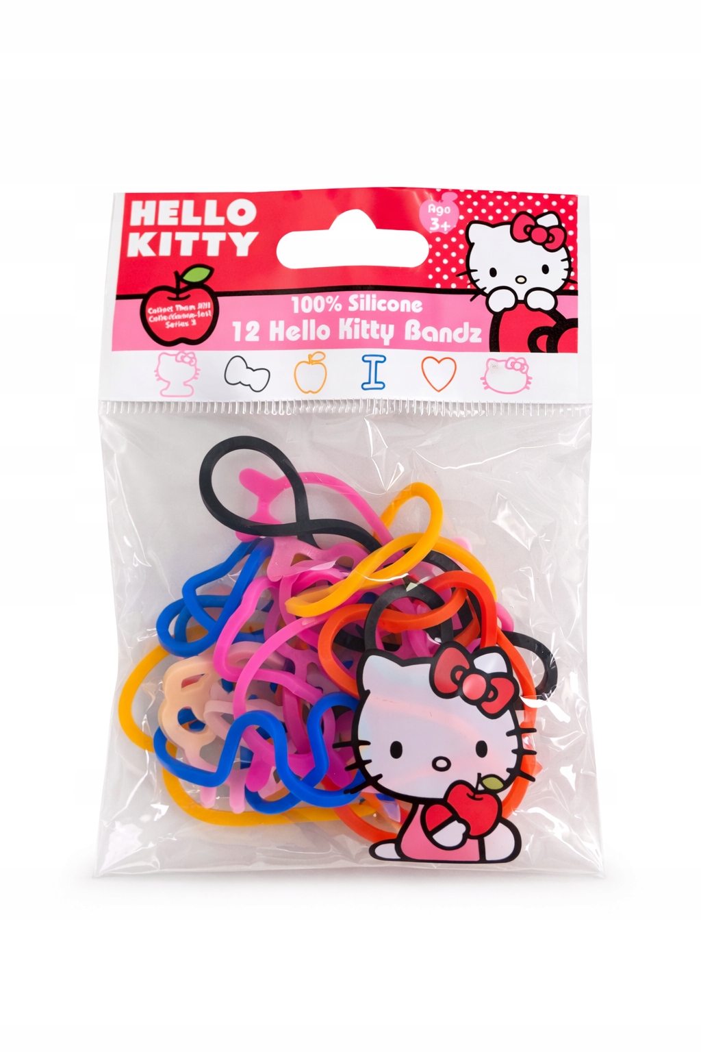 12x SILIKONOWA GUMKA BRANSOLETKA HELLO KITTY