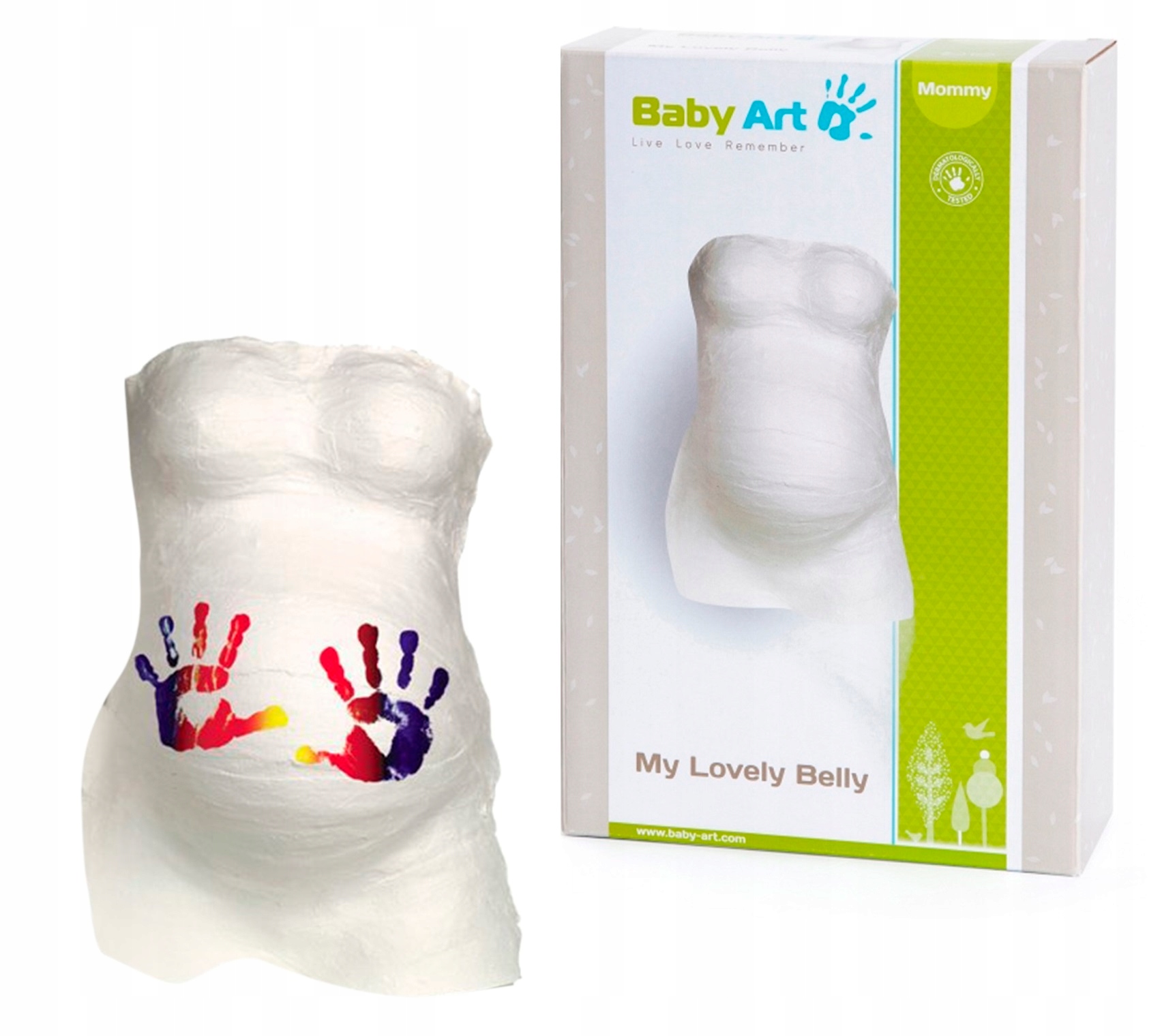 BABY ART ODCISK BRZUSZKA W MASIE GIPSOWEJ