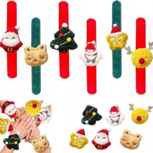 Świąteczna Bransoletka Zatrzaskowa Renifer Pluszowa Xmas POPOYU