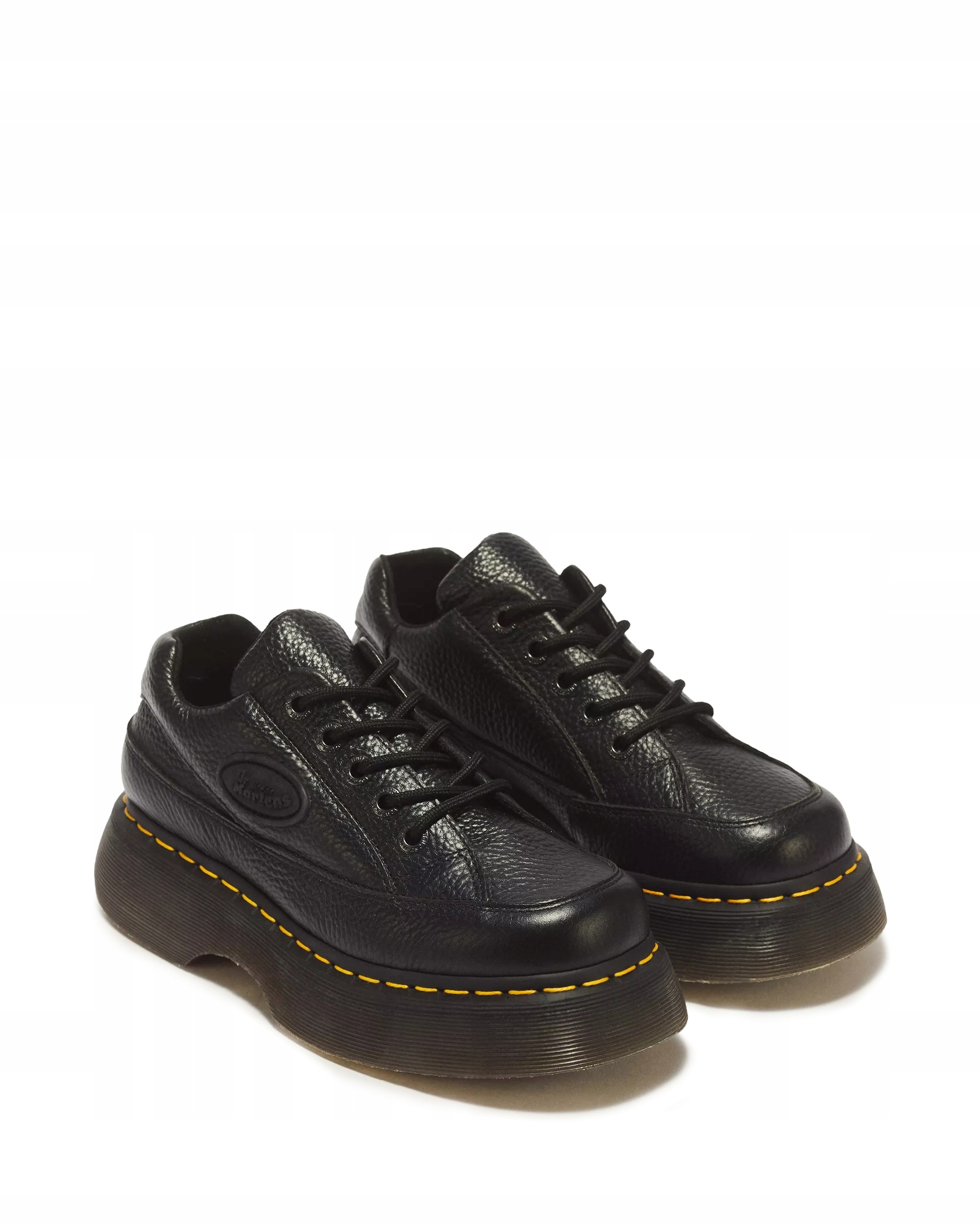 Dr. Martens Buzz 5-Eye Milled Nappa Skórzane Czarne Platforma rozmiar 37 - obrazek 5
