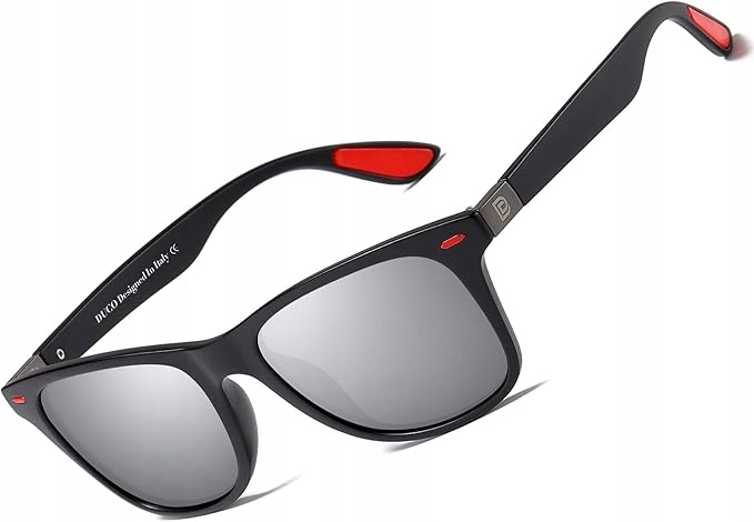 DUCO okulary retro polaryzacyjne UV400 sportowe unisex DC2146