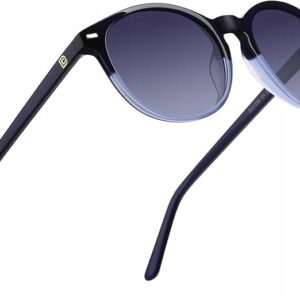 DUCO Damskie Okulary Polaryzacyjne Retro Okrągłe UV400