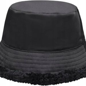 Kapelusz Bucket Hat Zimowy Czarny Wodoodporny Ciepły M Harssidanzar
