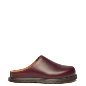 Dr. Martens San Orleans 41615600 Klapki Mule Skórzane Cherry Red rozmiar 44