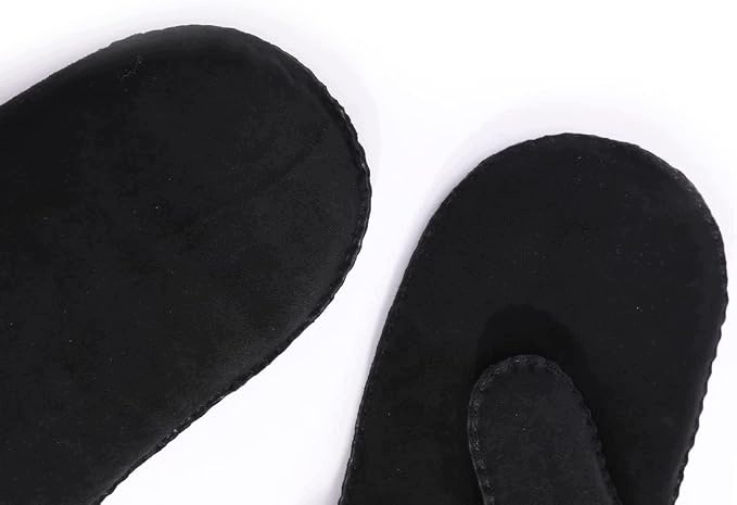 Harssidanzar Rękawiczki Męskie Skórzane Owcze Futrzane Czarne Rozmiar S - obrazek 4