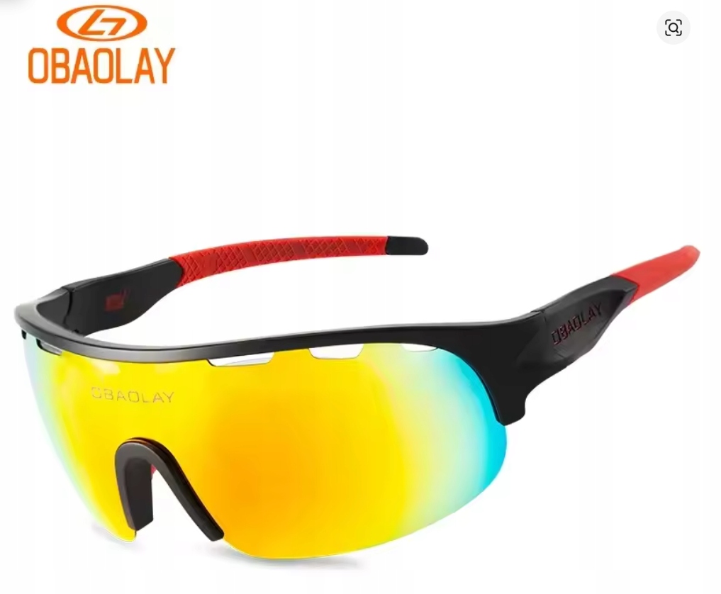 Okulary przeciwsłoneczne sportowe OBAOLAY rowerowe UV outdoor