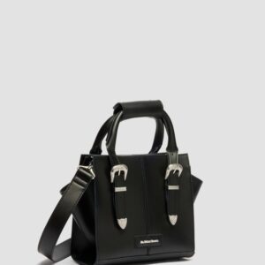 Dr. Martens Small Tote Buckle Torebka Skórzana Czarna z Klamrami Kiev