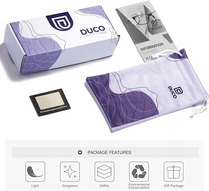 DUCO Okulary Przeciwsłoneczne Retro Polar UV400 Okrągłe - obrazek 3
