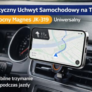 Magnetyczny Uchwyt Samochodowy na Telefon 360° Mocny Magnes Uniwersalny