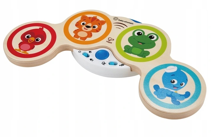 BABY EINSTEIN Drewniana zabawka z bębnami Magic Touch HAPE 6m+ - obrazek 2