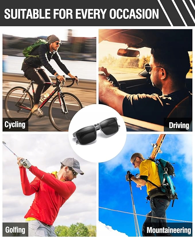 Okulary polaryzacyjne DUCO 8208 UV400 męskie sportowe lekkie - obrazek 2