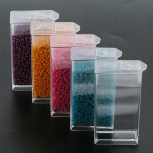 Organizer Plastikowy 26×50 mm Małe Pudełko Pojemnik na Drobiazgi Zamykany - obrazek 4