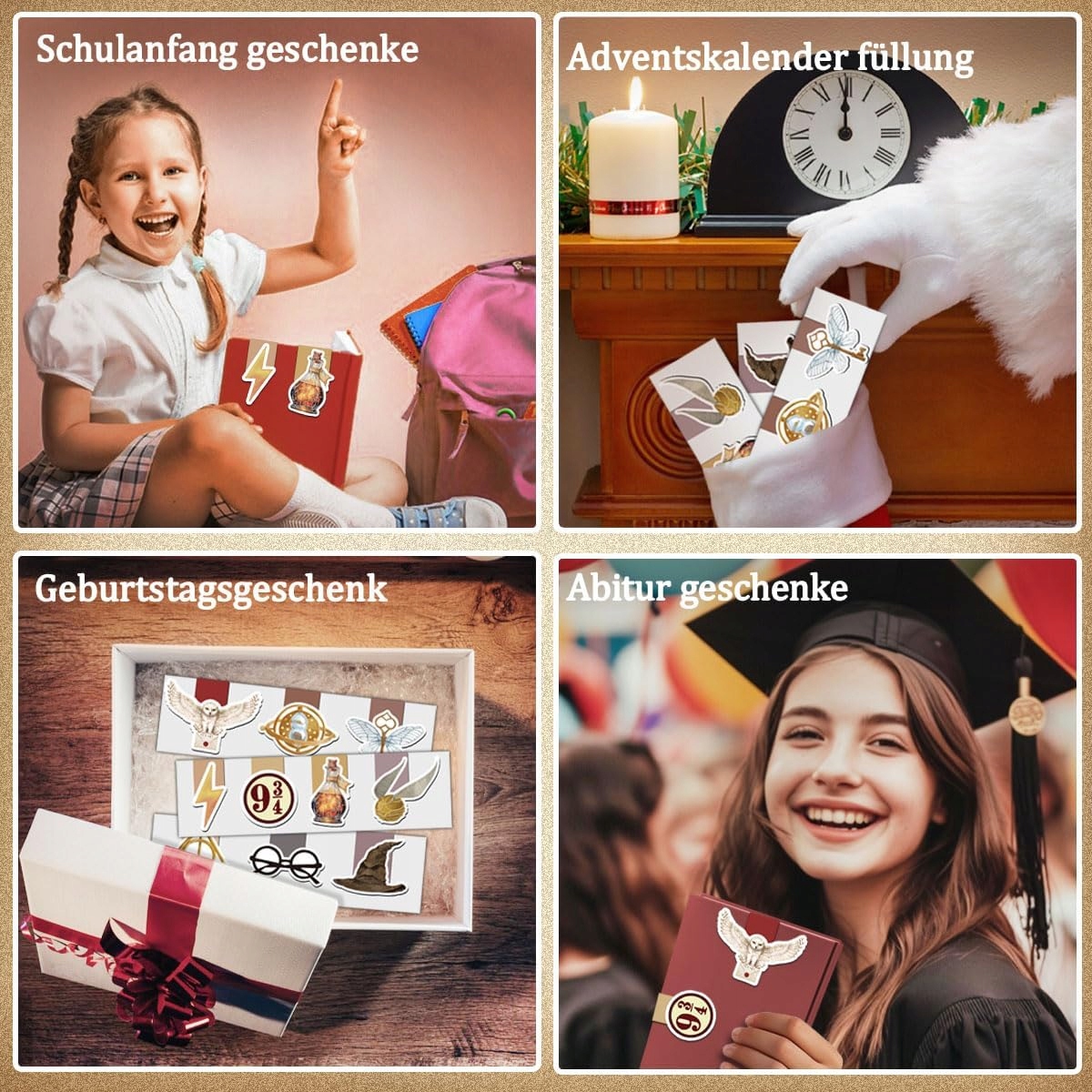 10 Zakładek do książki Harry Potter spersonalizowana,prezent, magiczny wzór - obrazek 5