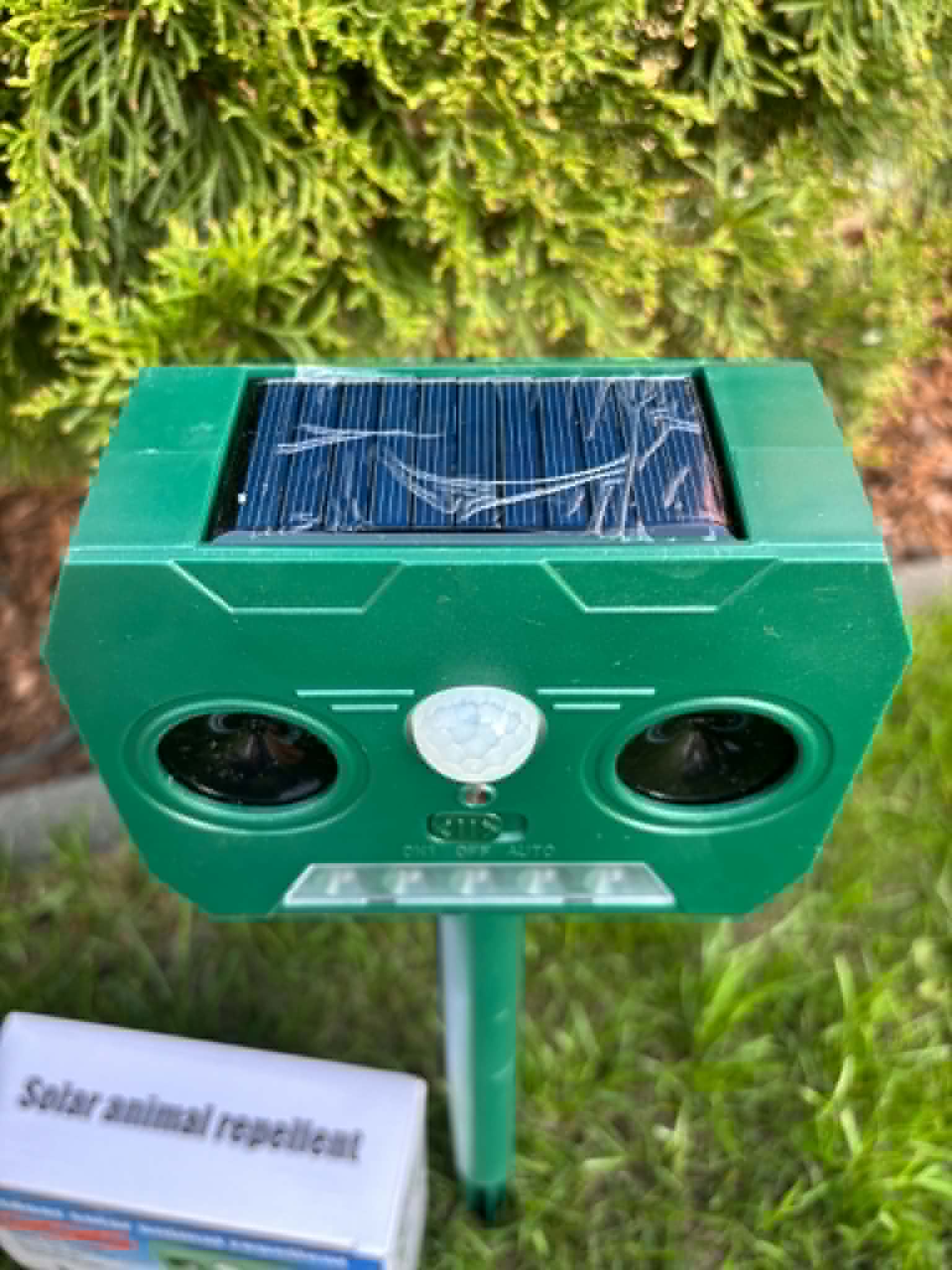 ULTRADŹWIĘKOWY ODSTRASZACZ GRYZONI PTAKÓW SOLARNY ŚWIETLNY NA KUNA LIS PIES - obrazek 8
