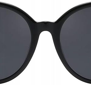DUCO Damskie Okulary Polaryzacyjne Retro Okrągłe UV400 Vintage