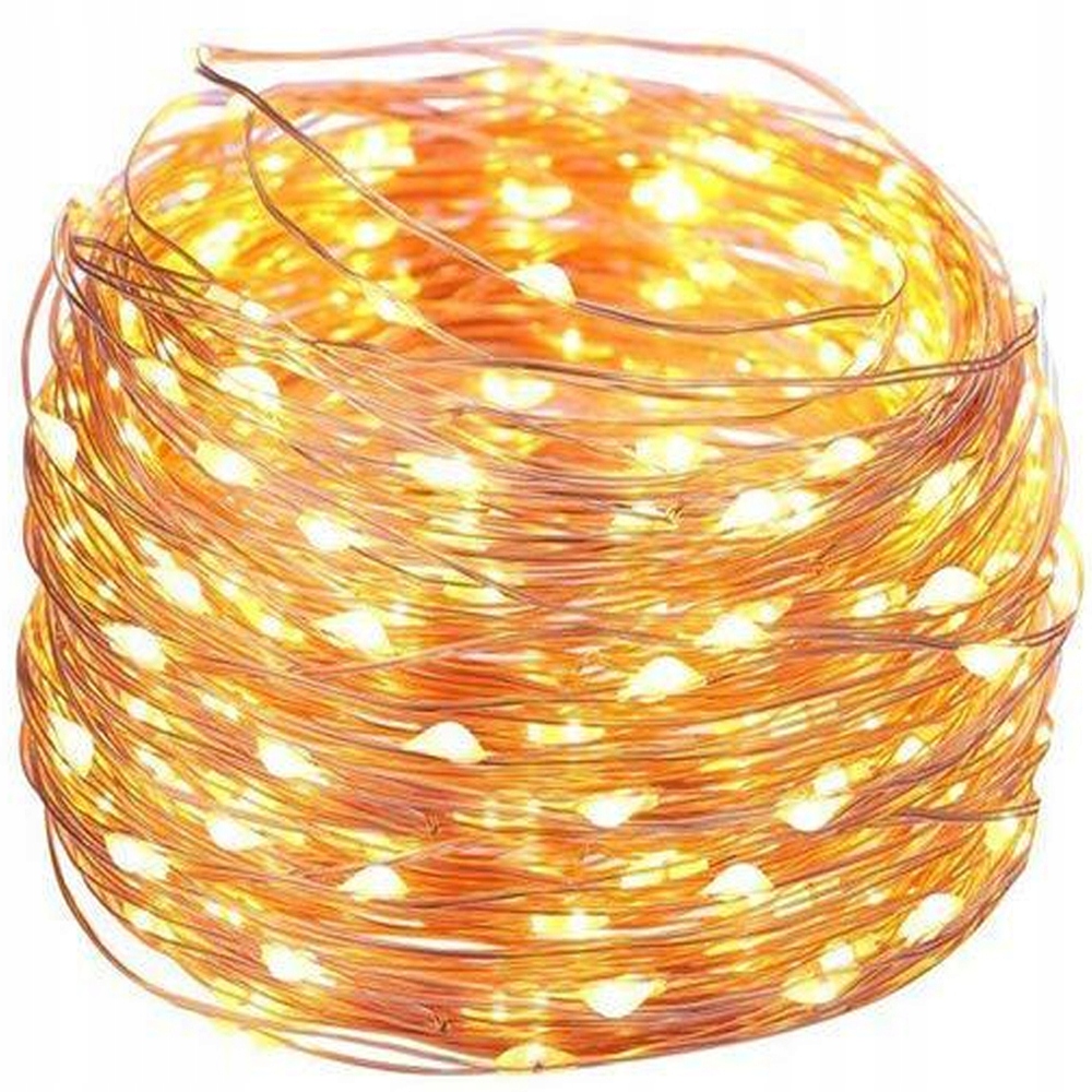 ŁAŃCUCH ŚWIETLNY NA CHOINKĘ 2 SZTUKI 5M 50 DIOD LED NA BATERIĘ 2 SZTUKI - obrazek 2