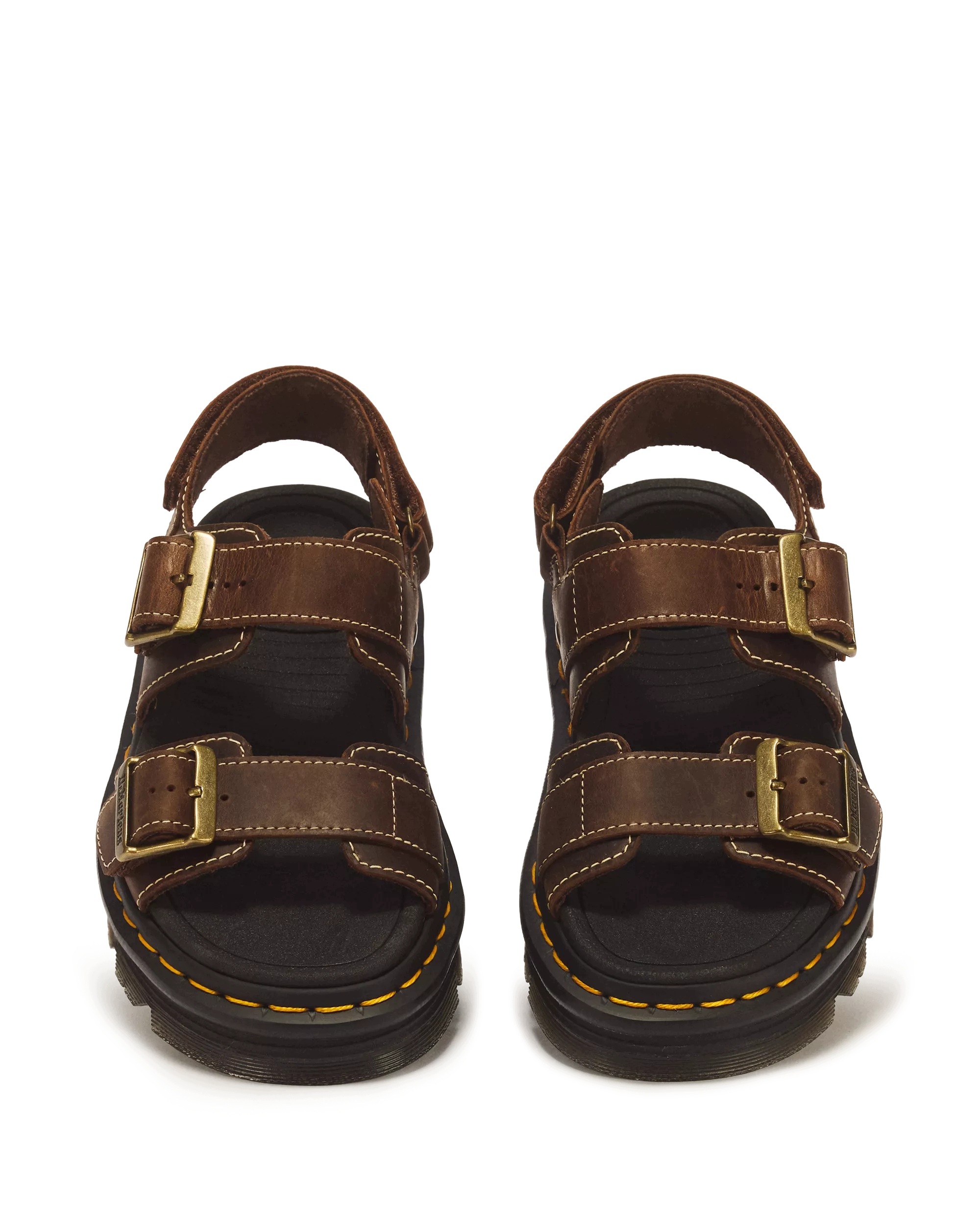 Dr. Martens Zebzag Crazy Horse 43667200 Sandały Unisex Skórzane Brązowe r41 - obrazek 4