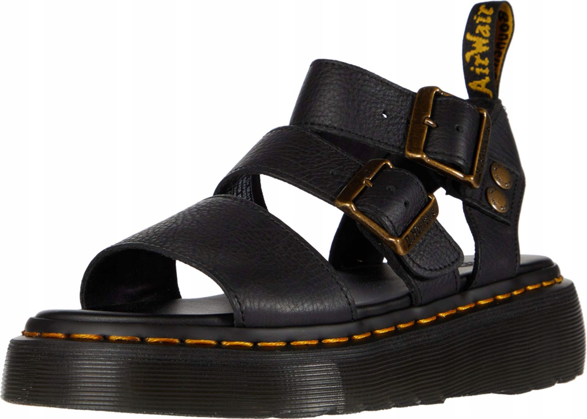 DR. MARTENS GRYPHON QUAD PLATFORM BLACK PISA SANDAŁY r. 41 - obrazek 10