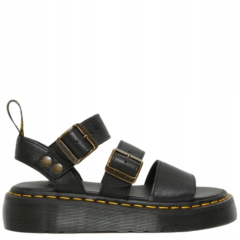DR. MARTENS GRYPHON QUAD PLATFORM BLACK PISA SANDAŁY r. 41 - obrazek 3