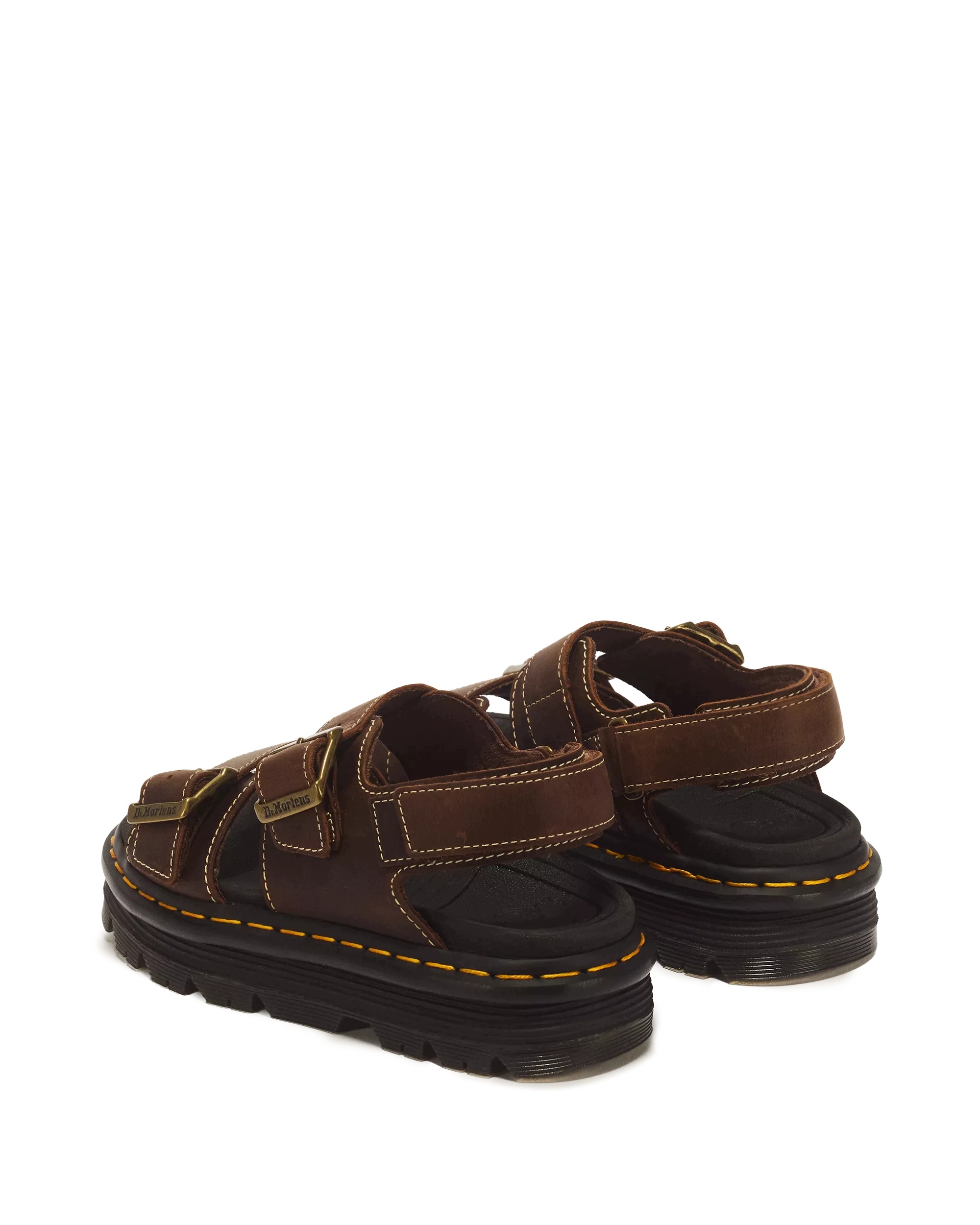 Dr. Martens Zebzag Crazy Horse 43667200 Sandały Unisex Skórzane Brązowe r41 - obrazek 6
