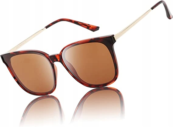 Okulary przeciwsłoneczne DUCO Vintage Retro Round filtr UV, modne na plażę