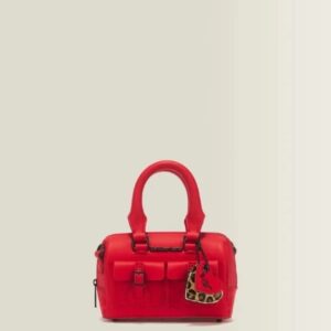 Dr. Martens Mini Top Handle Bag Torebka Skórzana Czerwona Panterka Kiev
