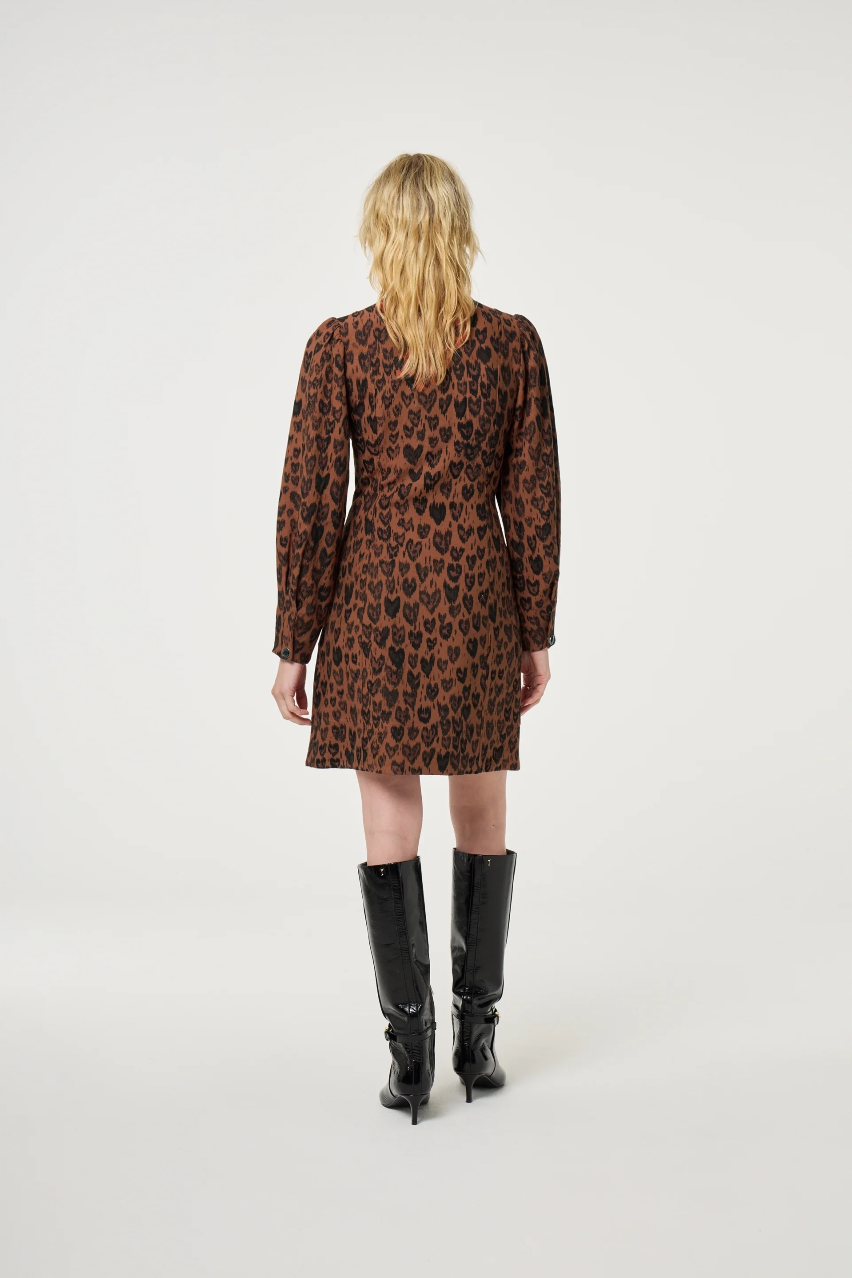 Fabienne Chapot Reese Dress Burnt Sugar/Black | sukienka damska 42 - obrazek 2